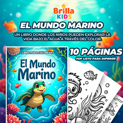 🌈 Paquete Brilla Kids – ¡10 libros para colorear y aprender!